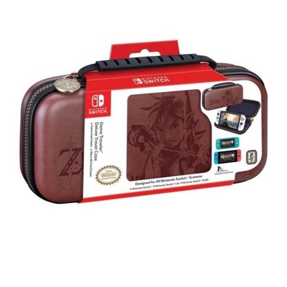 Legend of Zelda Breath of the wild Ninetendo Switch Deluxe Travel Case - Picture 1 of 7